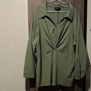 Lane Bryant Olive Top